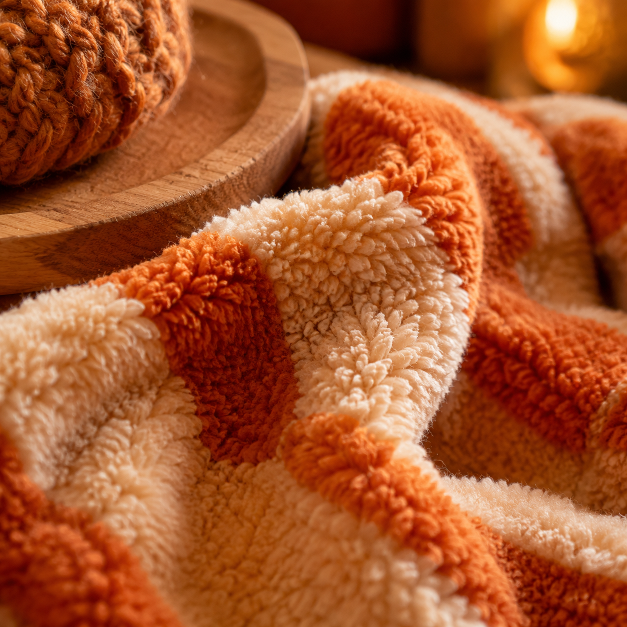 Cosy Fleece Throw Blanket detail