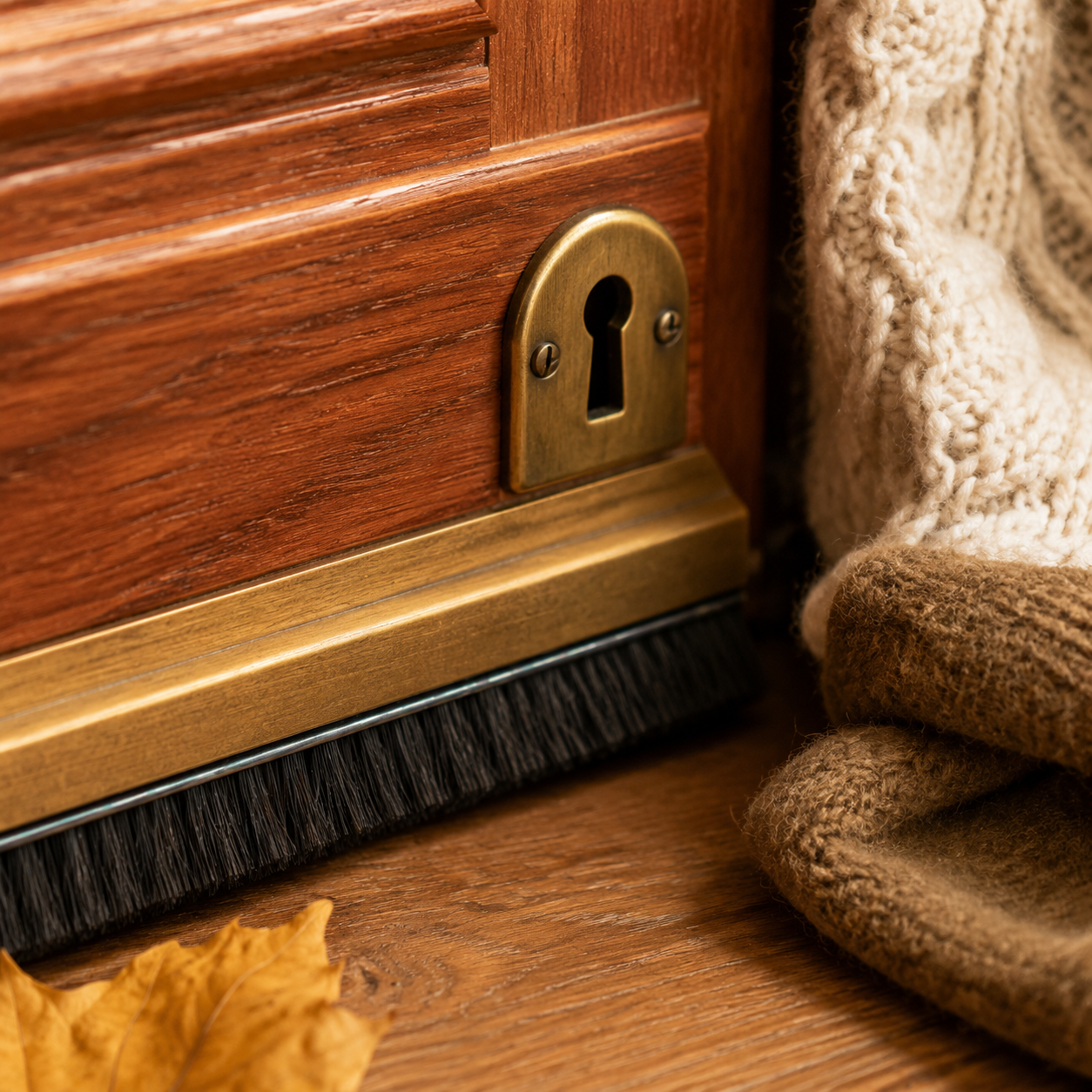 Keyhole & Letterbox Draught Cover detail